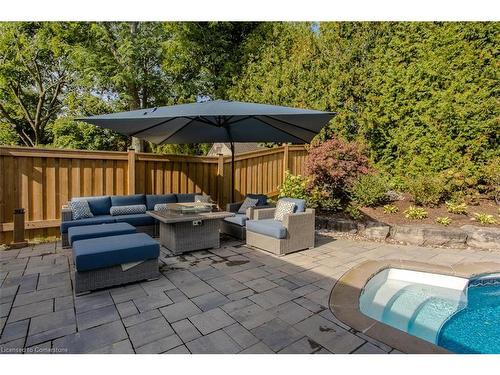 2031 Foster Court, Burlington, ON - Outdoor With In Ground Pool With Deck Patio Veranda