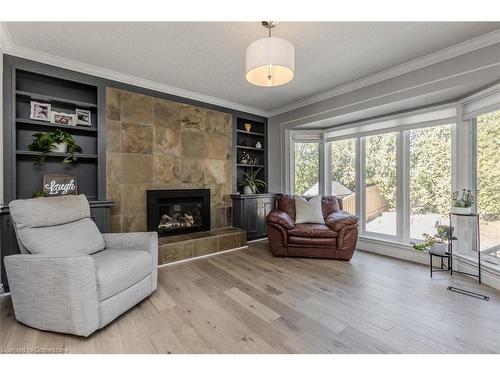 2031 Foster Court, Burlington, ON - Indoor Photo Showing Living Room With Fireplace