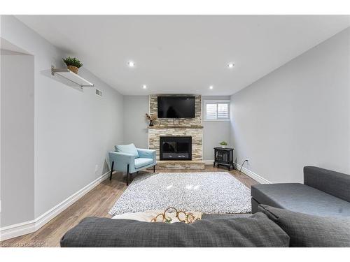 2225 Sheffield Drive, Burlington, ON - Indoor Photo Showing Living Room With Fireplace