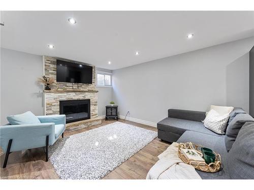 2225 Sheffield Drive, Burlington, ON - Indoor Photo Showing Living Room With Fireplace