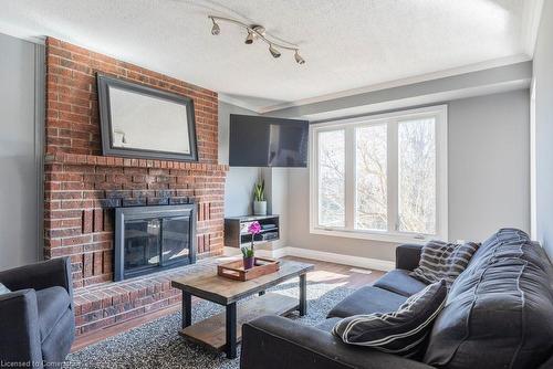 2456 Overton Drive, Burlington, ON - Indoor Photo Showing Living Room With Fireplace