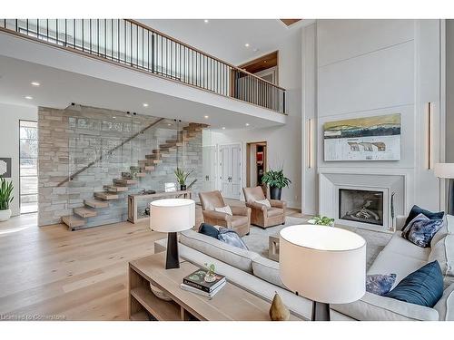 3093 Princess Boulevard, Burlington, ON - Indoor Photo Showing Other Room With Fireplace
