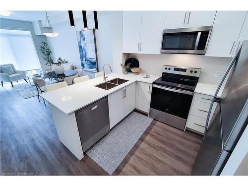 107-120 Springvalley Crescent, Hamilton, ON - Indoor Photo Showing Kitchen With Stainless Steel Kitchen With Double Sink