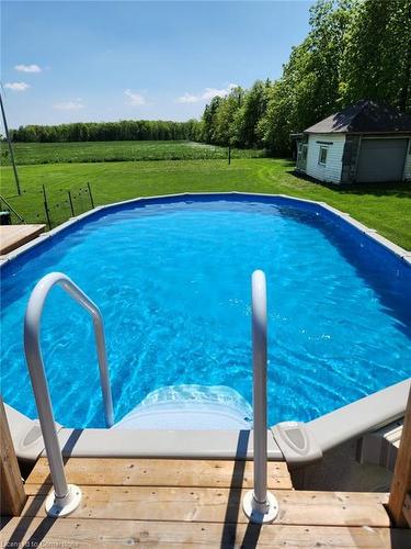 5282 Springcreek Road, Beamsville, ON - Outdoor With Above Ground Pool With Backyard