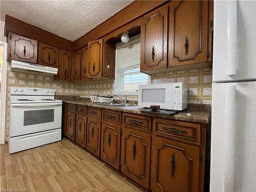 349 Whitney Avenue, Hamilton, ON - Indoor Photo Showing Kitchen With Double Sink
