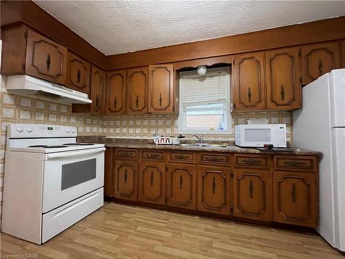 349 Whitney Avenue, Hamilton, ON - Indoor Photo Showing Kitchen With Double Sink