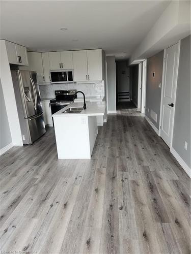 1-262 Ottawa Street N, Hamilton, ON - Indoor Photo Showing Kitchen With Double Sink