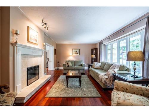 98 Hadley Drive, Ancaster, ON - Indoor Photo Showing Living Room With Fireplace