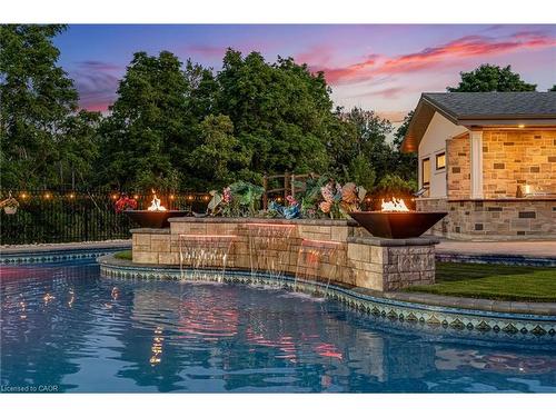 3122 Cedar Springs Road, Burlington, ON - Outdoor With In Ground Pool