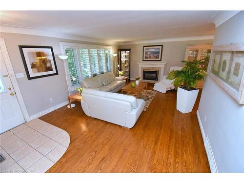 4131 Lorraine Crescent, Burlington, ON - Indoor Photo Showing Living Room With Fireplace