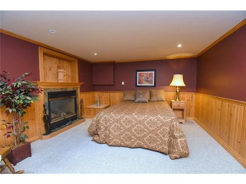 4131 Lorraine Crescent, Burlington, ON - Indoor Photo Showing Bedroom With Fireplace