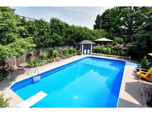4131 Lorraine Crescent, Burlington, ON - Outdoor With In Ground Pool With Deck Patio Veranda With Backyard