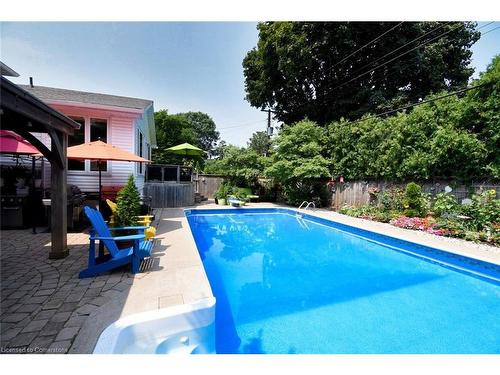 4131 Lorraine Crescent, Burlington, ON - Outdoor With In Ground Pool With Deck Patio Veranda With Backyard
