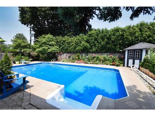 4131 Lorraine Crescent, Burlington, ON - Outdoor With In Ground Pool With Deck Patio Veranda With Backyard