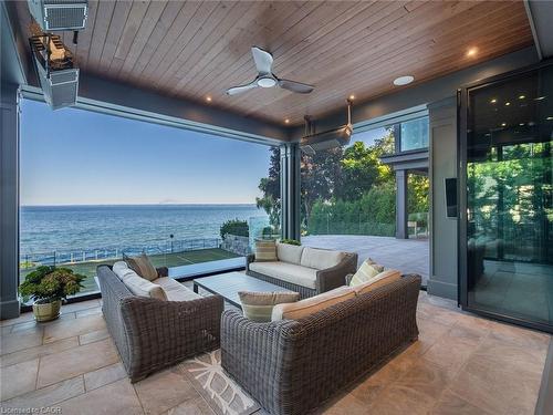 140 Secord Lane, Burlington, ON - Outdoor With Body Of Water With Deck Patio Veranda With Exterior