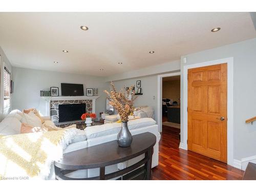 92 Auchmar Road, Hamilton, ON - Indoor Photo Showing Living Room With Fireplace