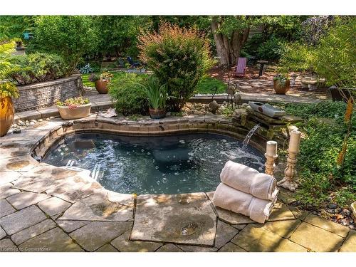 34 Harrington Place, Ancaster, ON - Outdoor With In Ground Pool