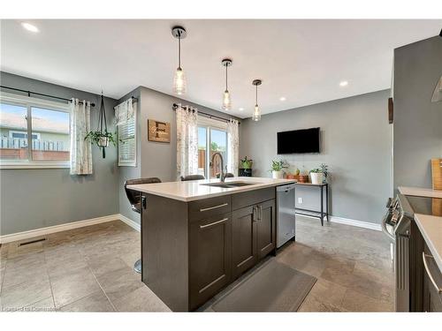 375 Elliott Street, Cambridge, ON - Indoor Photo Showing Kitchen With Double Sink