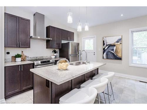 20 Burlington Street E, Hamilton, ON - Indoor Photo Showing Kitchen With Double Sink