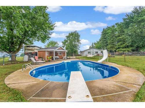 70 Sawmill Road, Caledonia, ON - Outdoor With In Ground Pool With Backyard