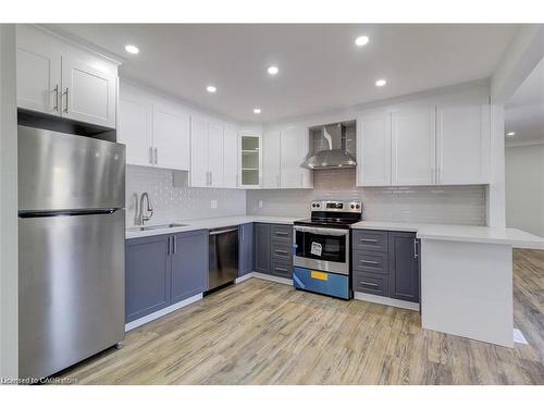 1459 Main Street E, Hamilton, ON - Indoor Photo Showing Kitchen With Stainless Steel Kitchen