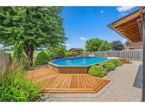 114 Delavan Drive, Cambridge, ON - Outdoor With Above Ground Pool With Backyard