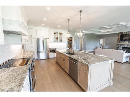 21 Hudson Drive, Brantford, ON - Indoor Photo Showing Kitchen With Upgraded Kitchen