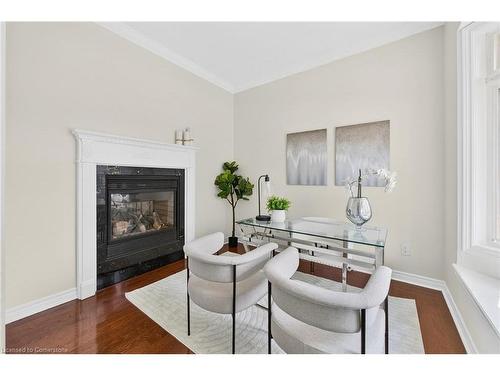 3322 Fox Run Circle, Oakville, ON - Indoor Photo Showing Living Room With Fireplace