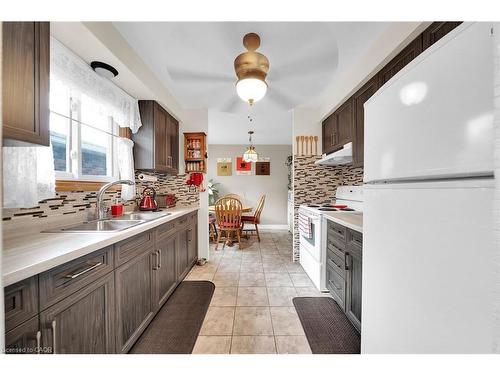 12 Glen Valley Drive, Hamilton, ON - Indoor Photo Showing Kitchen With Double Sink