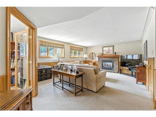 298 Glen Afton Drive, Burlington, ON - Indoor Photo Showing Living Room With Fireplace