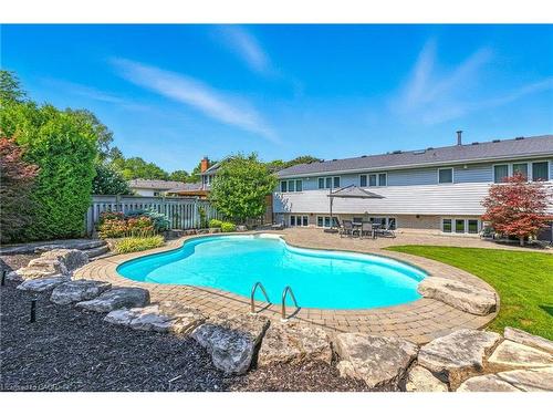 298 Glen Afton Drive, Burlington, ON - Outdoor With In Ground Pool With Backyard