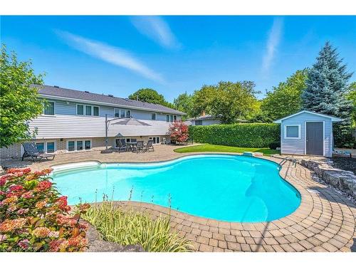 298 Glen Afton Drive, Burlington, ON - Outdoor With In Ground Pool With Backyard