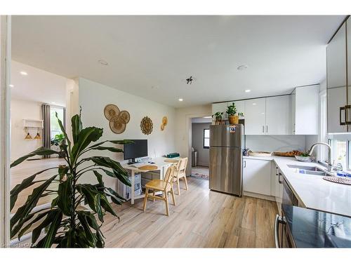 150 Finkle Street, Woodstock, ON - Indoor Photo Showing Kitchen With Double Sink
