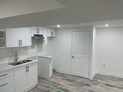 17 Fisher Crescent, Hamilton, ON - Indoor Photo Showing Kitchen With Double Sink