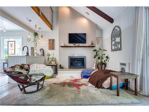 74434 Woodland Drive, Bluewater, ON - Indoor Photo Showing Living Room With Fireplace