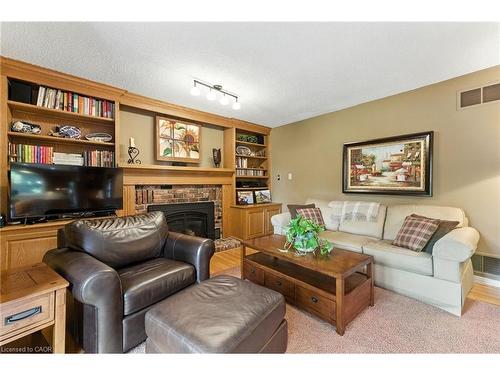 3 Atkins Drive, Hamilton, ON - Indoor Photo Showing Living Room With Fireplace