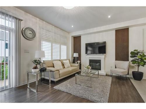 46 Kelso Drive, Caledonia, ON - Indoor Photo Showing Living Room With Fireplace