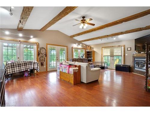 1374 5Th Concession Road W, Flamborough, ON - Indoor Photo Showing Living Room With Fireplace