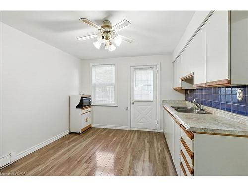 24 Macklin Street N, Hamilton, ON - Indoor Photo Showing Kitchen With Double Sink