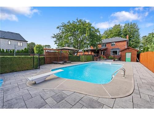 22 Wendakee Drive, Hamilton, ON - Outdoor With In Ground Pool With Backyard