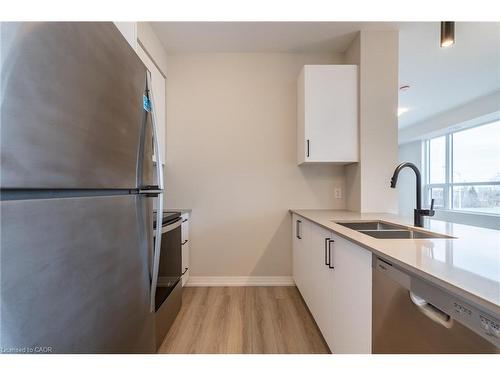 302-120 Springvalley Crescent, Hamilton, ON - Indoor Photo Showing Kitchen With Double Sink With Upgraded Kitchen