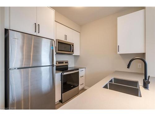 302-120 Springvalley Crescent, Hamilton, ON - Indoor Photo Showing Kitchen With Double Sink