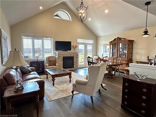 198 Schooner Drive, Port Dover, ON - Indoor Photo Showing Living Room With Fireplace