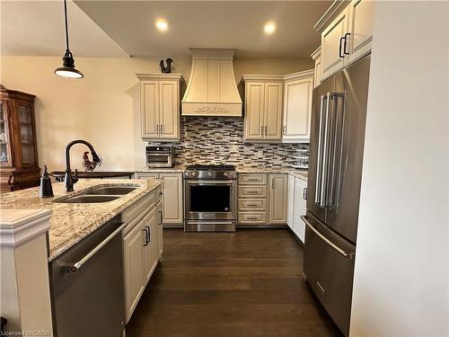 198 Schooner Drive, Port Dover, ON - Indoor Photo Showing Kitchen With Double Sink With Upgraded Kitchen