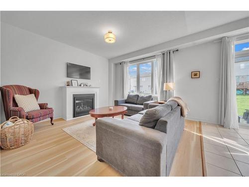 39 Spicer Street, Fergus, ON - Indoor Photo Showing Living Room With Fireplace
