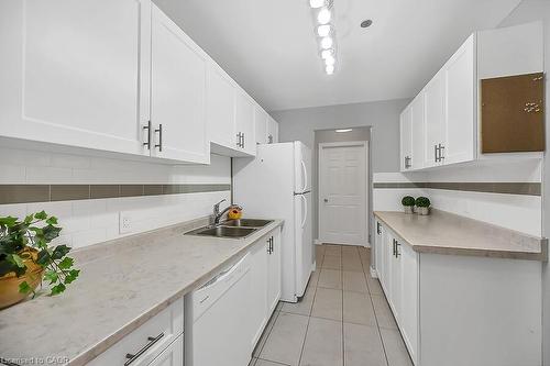 204-6 Niagara Street, Grimsby, ON - Indoor Photo Showing Kitchen With Double Sink