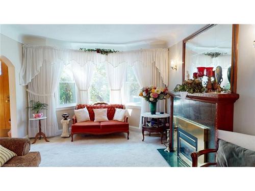 12 Orchard Hill, Hamilton, ON - Indoor Photo Showing Living Room With Fireplace