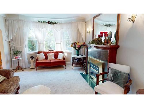 12 Orchard Hill, Hamilton, ON - Indoor Photo Showing Living Room With Fireplace