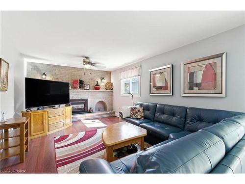 226 Carson Drive, Hamilton, ON - Indoor Photo Showing Living Room With Fireplace