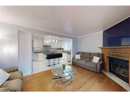 18 Millpond Place, Hamilton, ON - Indoor Photo Showing Living Room With Fireplace